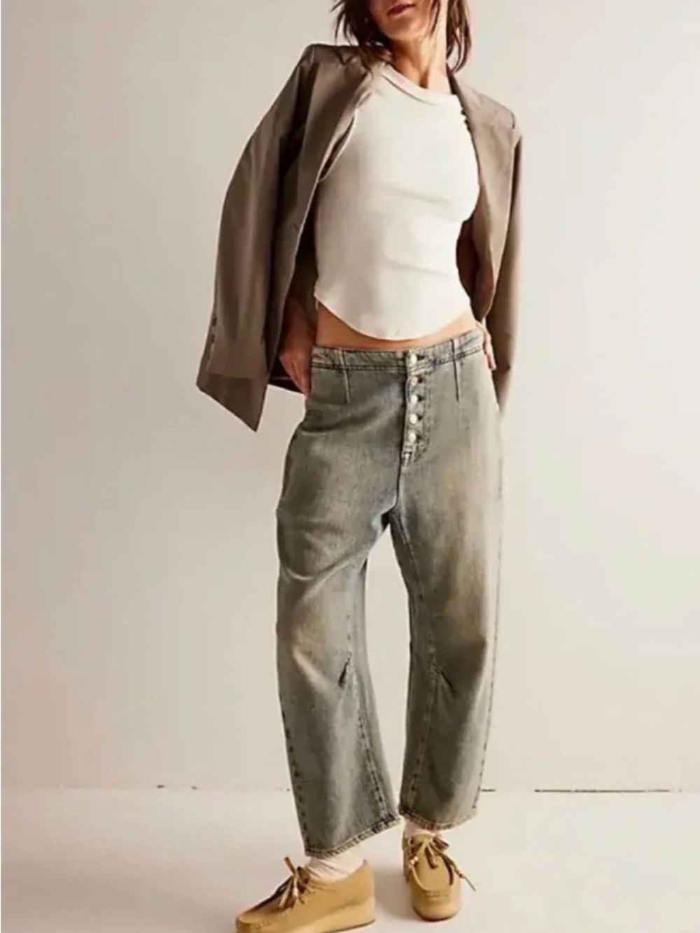 Free People We The Free Osaka Barrel Leg Jeans